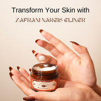 Herbs & Greens Zafrani Nargis Natural Vitamin C Saffron & Nargis Anti Aging Elixir Cream, | Glowing & Radiant Skin | Ayurvedic Day & Night Face Cream Moisturizer For Woman & Men | All Skin | 50gm