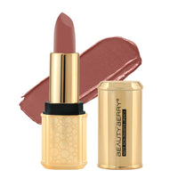Beauty Berry Bold Babe Non-Transfer Matte Lipstick | Highly Pigmented, Lightweight, Smudge Proof & Waterproof Lipstick | Single Swipe Application, Long Lasting Lipstick for Women (Naughty Nudit)