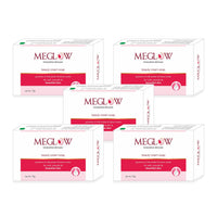 Meglow Beauty Bathing Soaps Bar Combo Pack Of 5(75g) with Potent Vitamin-C - Body Soap Cleanser for Dry Skin|Skin lightening/whitening Soap|Make Skin Soft,Smooth & Nourished - For All Skin Type