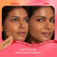 Dot & Key Strawberry Dew Tinted Sunscreen SPF 50+ Pa++++ - 05 Beige | Protection Against UA/UB | Broad Spectrum, Water & Sweat resistant | For All Skin Types | 50ml