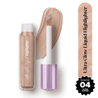 Hilary Rhoda Ultra Glow Liquid Highlighter | Illuminating & Glitter Liquid Highlighter | Dewy Finish | Cruelty-Free & Vegan | Luminescent Finish | Weightless Formula -3.8g (Ultra Copper - Shade 04)