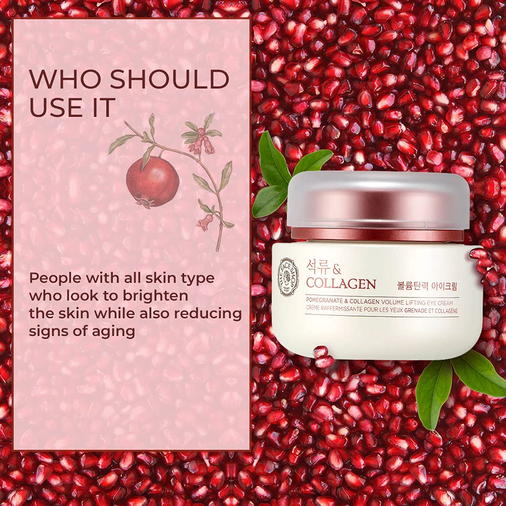 The Face Shop Pomegranate and Collagen Volume Lifting Eye Cream for Normal Skin (50 ml)
