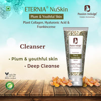 Passion Indulge Eternia NuSkin Face Cleanser 100ml & Eternia NuSkin Face Toner 100ml Combo Helps in Youthful Skin, Anti-Aging, Anti-Wrinkle With Plant Collagen, Hyaluronic Acid & Frankincense | Natural