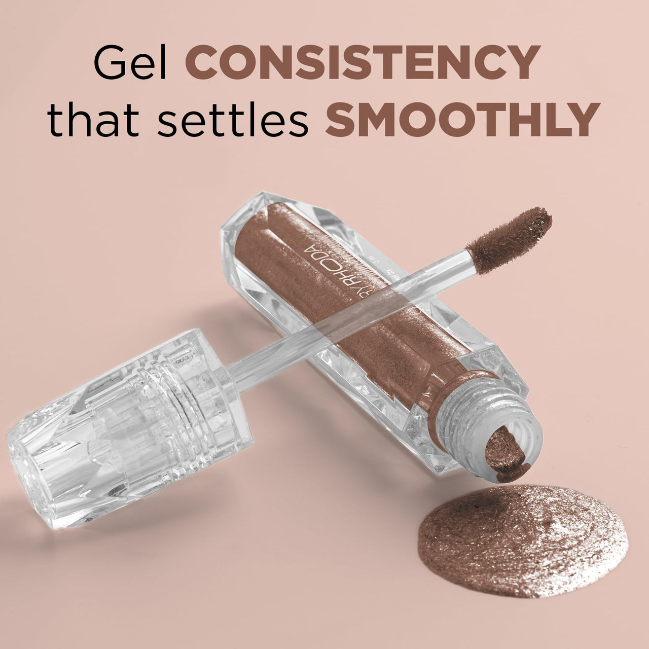 Hilary Rhoda Showstopper Liquid Eyeshadow | Gel-Based Formula | Shimmer Finish | Highly Pigmented | Blends Easily | Create Versatile Looks | 2ml (Oxidised Silver - Shade 04)