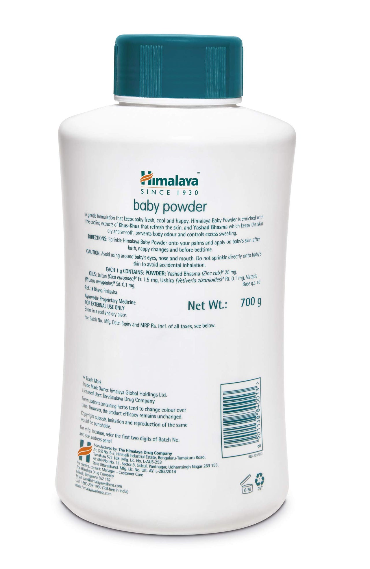 Himalaya Baby Powder, 700g & Gentle Baby Soap (Pack of 4N*75g)