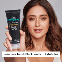 mCaffeine Face Wash Combo Pack With Scrub (75ml Each) | Pack of 2 Coffee Care Kit for Pollution Control & Tan Removal