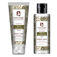 Passion Indulge Eternia NuSkin Face Cleanser 100ml & Eternia NuSkin Face Toner 100ml Combo Helps in Youthful Skin, Anti-Aging, Anti-Wrinkle With Plant Collagen, Hyaluronic Acid & Frankincense | Natural