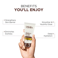 Oshea Herbals Radiance DTan Facewash for All Skin Types | Tan Removal Formula with Brightening Formula | Enriched with Green Apple & Basil Extract | Paraben & Soap Free 50g