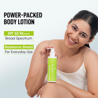 OG BEAUTY SCIENCE SPF 50 PA+++ Sunscreen Body Lotion with Niacinamide & Cica - Dermatologically Tested - Broad Spectrum 200 ML