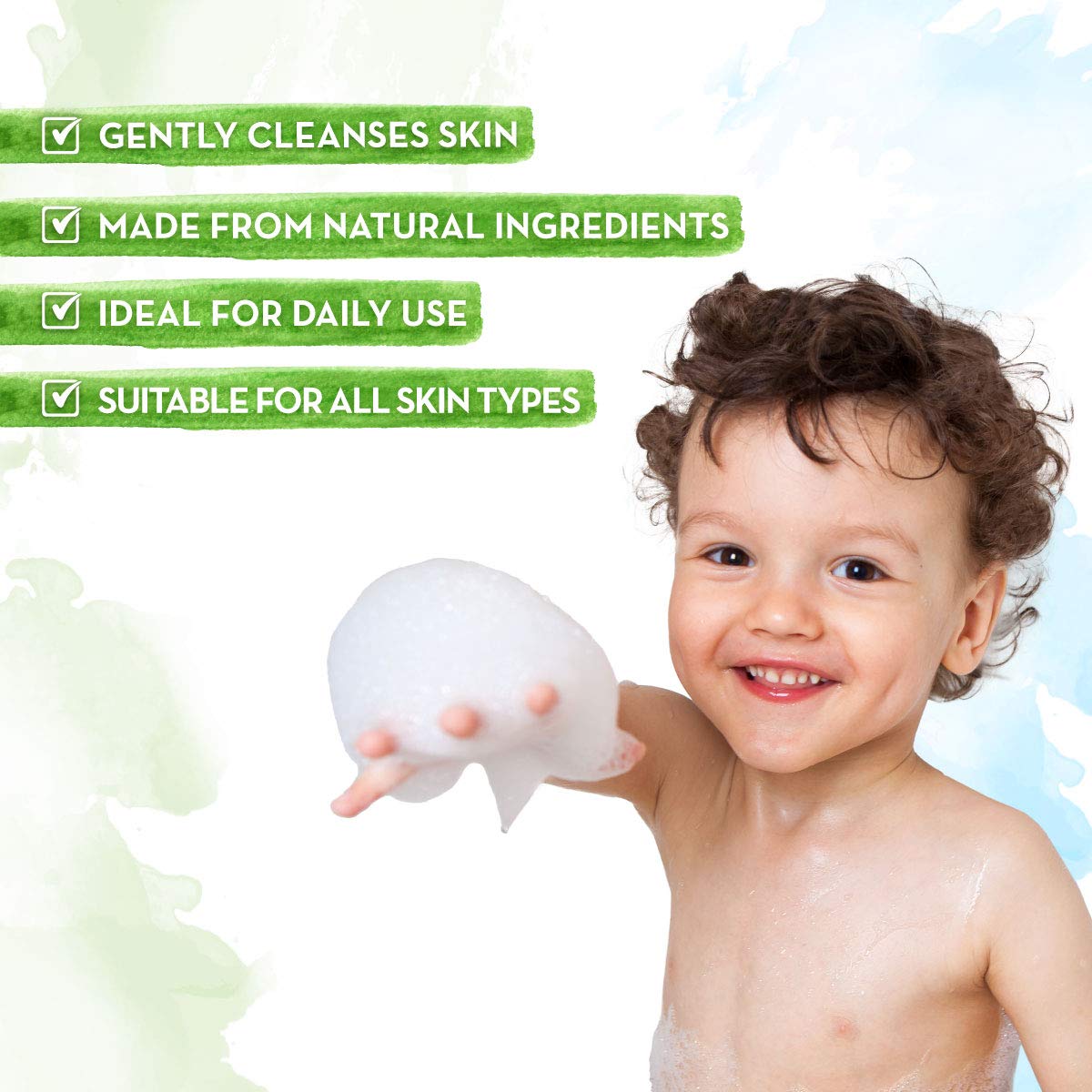Mamaearth Fruit Based Nourishing Clear Bathing Bar Baby Soap With Glycerine, For Kids 75 Gram X 5 & Mamaearth Super Strawberry Body Wash for Kids with Strawberry Oat Protein – 300 ml, 1 count