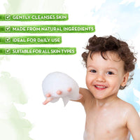 Mamaearth Fruit Based Nourishing Clear Bathing Bar Baby Soap With Glycerine, For Kids 75 Gram X 5 & Mamaearth Super Strawberry Body Wash for Kids with Strawberry Oat Protein – 300 ml, 1 count