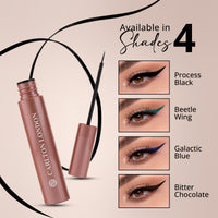 Carlton London Stunnig Black Liquid Eye Liner |Enriched With Vitamin-E |Long Lasting Matte Waterproof Liner, Smudge Proof, Transfer Proof Eye Makeup |Upto 24 Hrs - 5ML(Process Black)