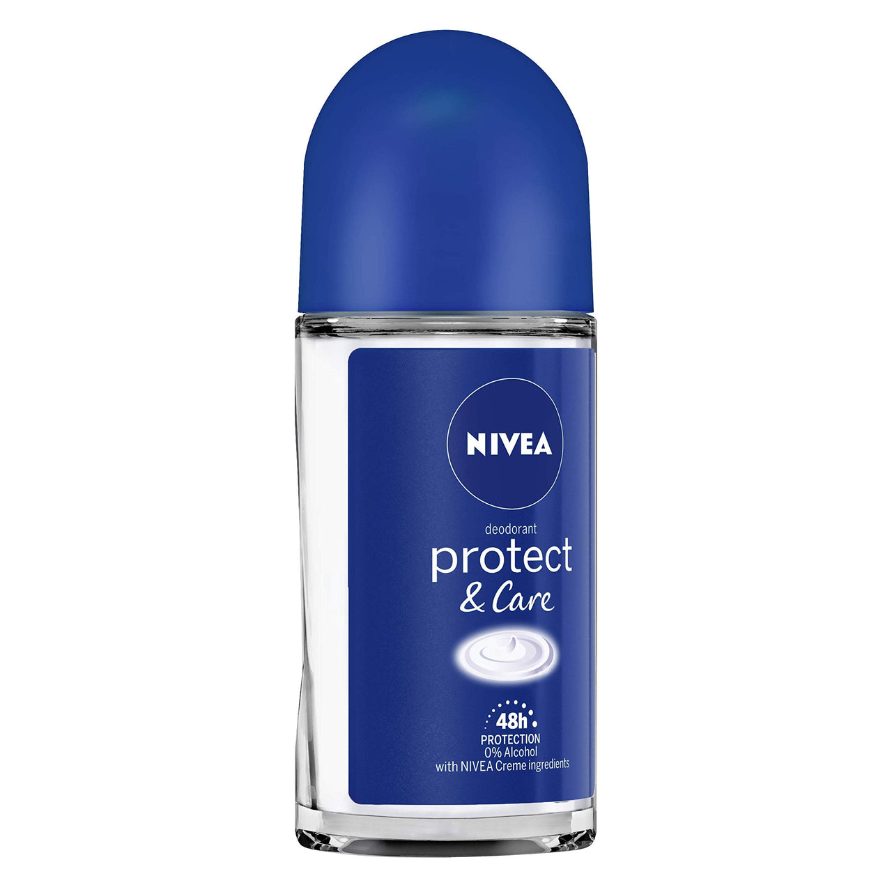 Nivea Deodorant Roll On, Protect & Care for Unisex, 50ml And Deodorant Roll-on, Whitening Smooth Skin for Unisex, 50ml