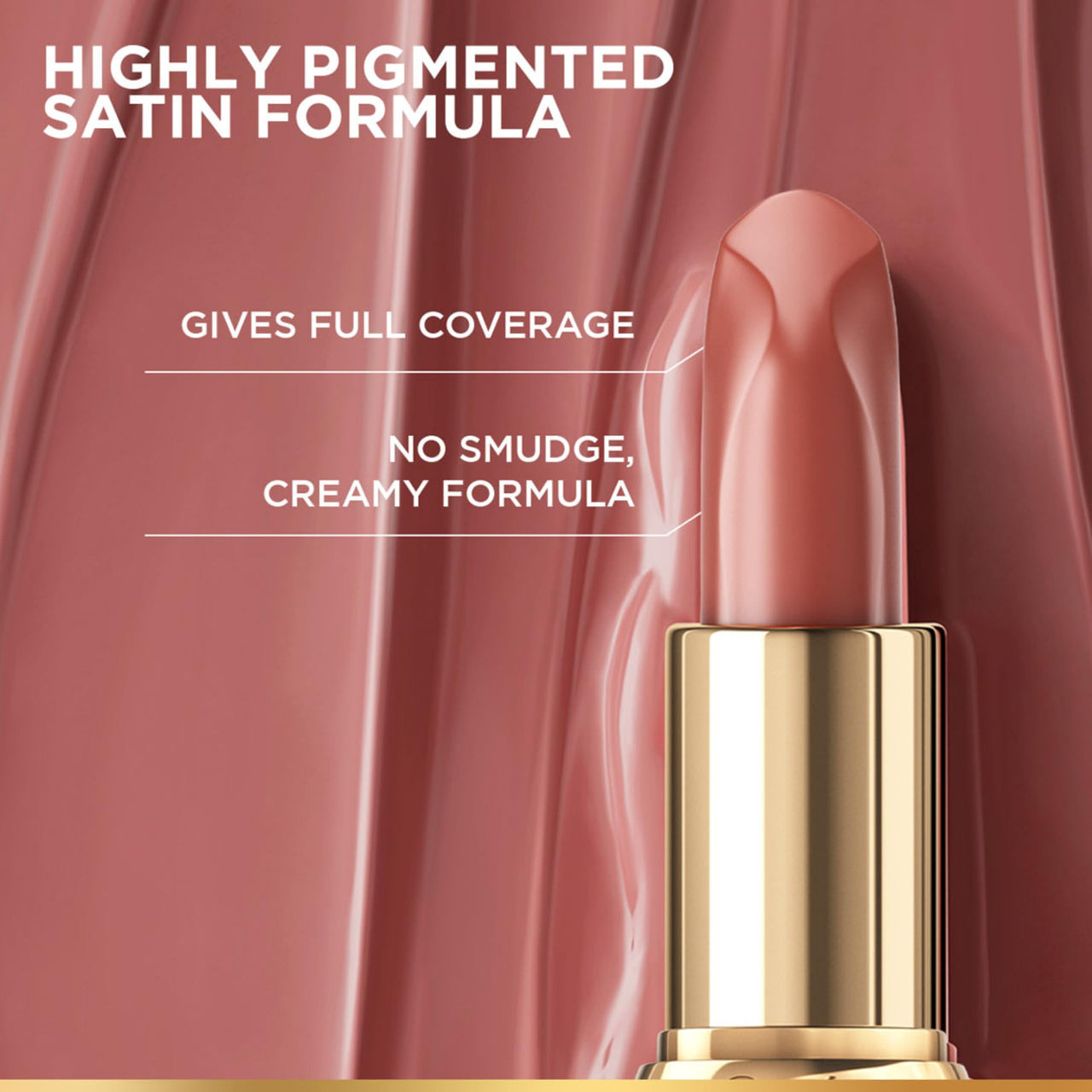 L’Oréal Paris Color Riche Satin Lipstick- 540 Nu Unstoppable, 4.5 gm
