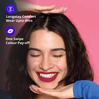 Blue Heaven Get Matte Lipstick | Soft Matte Finish and Lightweight Formula | Intense Pigment | Long-Lasting Lipsticks For Women | 106 | 4GM