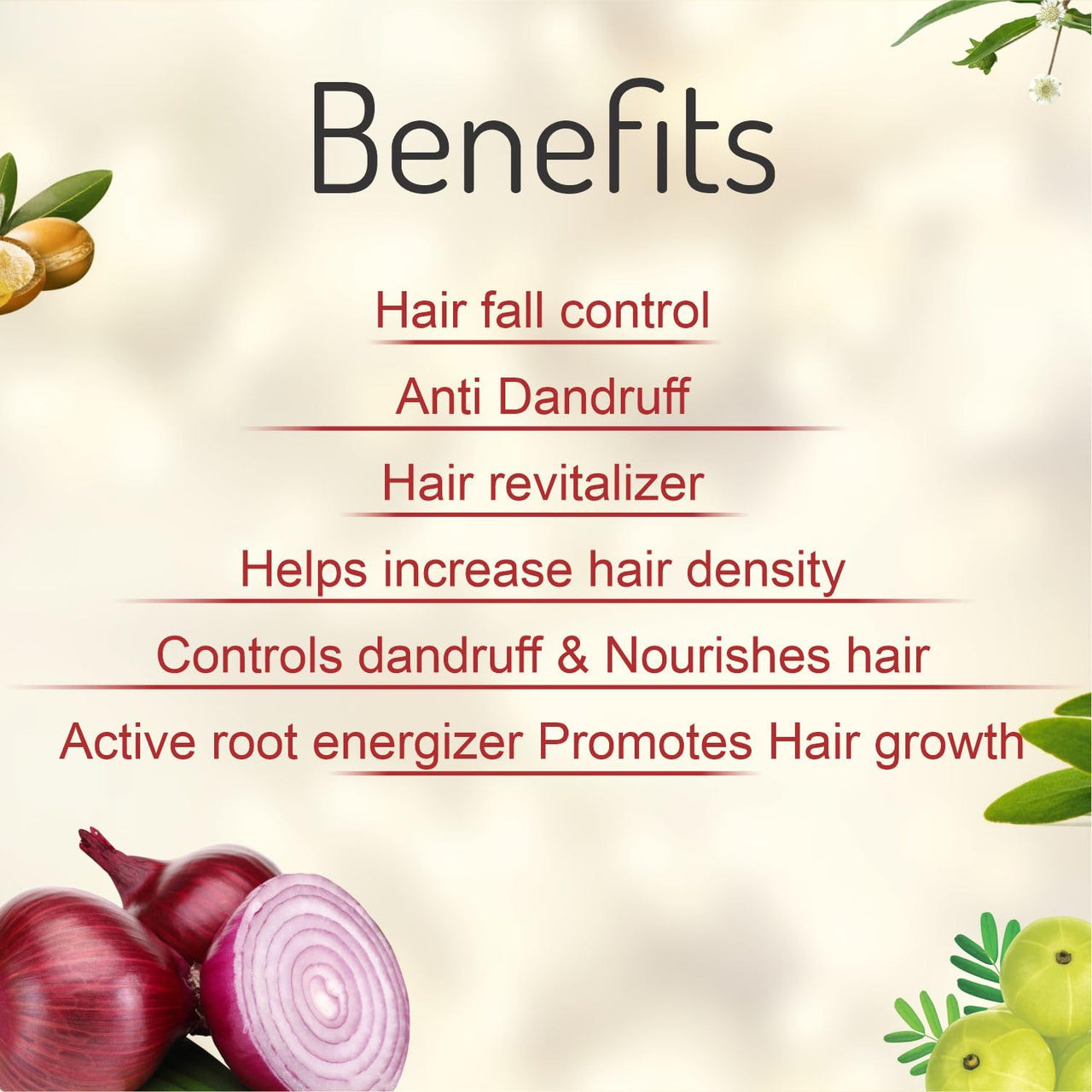 ASTABERRY Onion Hair Oil For Hair Growth 100ml -Anti Revitalizer & Anti Hairfall | Goodness of 21 Herbal Extract & Essentials Oils | Energizes hair roots | Anti-dandruff properties