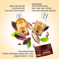 Bryan & Candy Cocoa Shea Body Care Heart Collection, Gift Set for Women and Men , Vegan,Cruelty Free