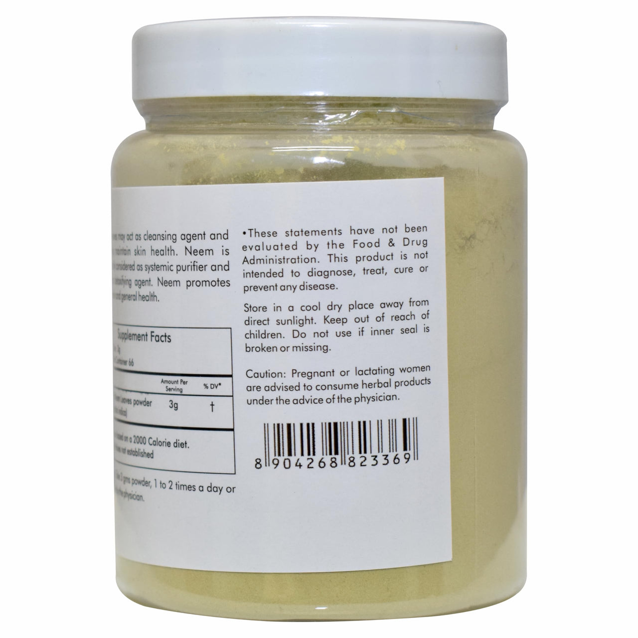 Herbal Hills Organic Neem Powder Azadirachta Indica (200 Gram Pack of 1)