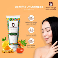Passion Indulge Papain 2 in 1 Conditioning Shampoo for Soft & Shining Hair-Men & Women | Vegan & Natural - 200ml