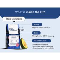 Man Matters Stage 3 Hair Fall Kit | Minoxidil with Finasteride 60ml with Biotin Hair Gummies 30N | Stimulates Hair Follicles, Nourishes Hair & Promotes Hair Growth