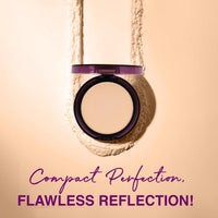 Hilary Rhoda Skin Perfecting Compact Powder | Oil Control & Matte Finish | Buildable Coverage | Blends Easily | Hides Imperfections | 6g (Vanilla Creme | Shade 01)