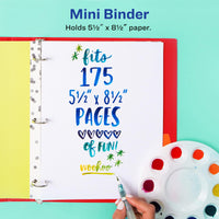 Avery + Amy Tangerine Designer Collection Mini Binder, 5.5