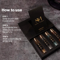 Nourish Mantra NM New York Metropolis Luxury Perfume Set Of 4 | perfume for man | birthday gift for friend | Perfume For Men long lasting smell | 15 ml Each
