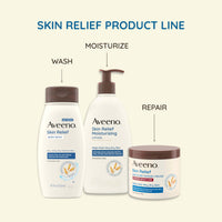 Aveeno Active Naturals Fragrance Free Skin Relief Body Wash, Soothing Oatmeal, 18 Ounce
