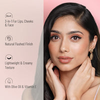 Swiss Beauty Lip, Cheek And Eyeshadow Tint With Goodness Of Vitamin E And Olive Oil | Natural Flushing Glow | Long Lasting Nourishment | Sls & Paraben Free | Shade - Rose Apple, 8Gm|