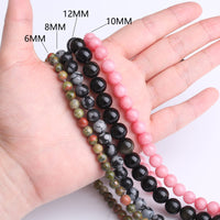 36PCS 10MM Clear White Crystal Quartz Stone Beads Natural Gemstone Bead Crystal Healing Energy Jewelry Making DIY 15 inches