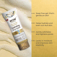 WOW Skin Science Rice Water & Ceramide Hydrating Face Wash | Brightens Skin | Tightens Pores | Locks in Moisture | Reduces Fine Lines | Improves Skin Elasticity | 100ml