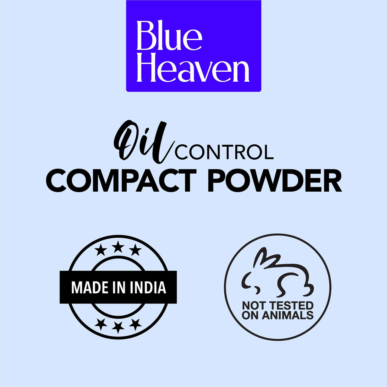 Blue Heaven Oil Control Compact Powder for All Skin types, SPF 25, Matte Finish, Honey 301, 8 gm