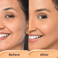 Mamaearth Hydra-Glow Full Coverage Dewy Finish Liquid Foundation With Vitamin C & Turmeric- 30 Ml|Full Coverage|Gives 3X Instant Glow|12-Hour Long Stay & Hydration|Spf 35|Non-Drying (04 Sun Glow)