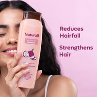 Naturali Hairfall Arrest Shampoo + Conditioner | Proven 97% Hairfall Reduction | Strengthens Hair & Promotes Regrowth | Sulphate & Paraben Free | 200ml + 180ml
