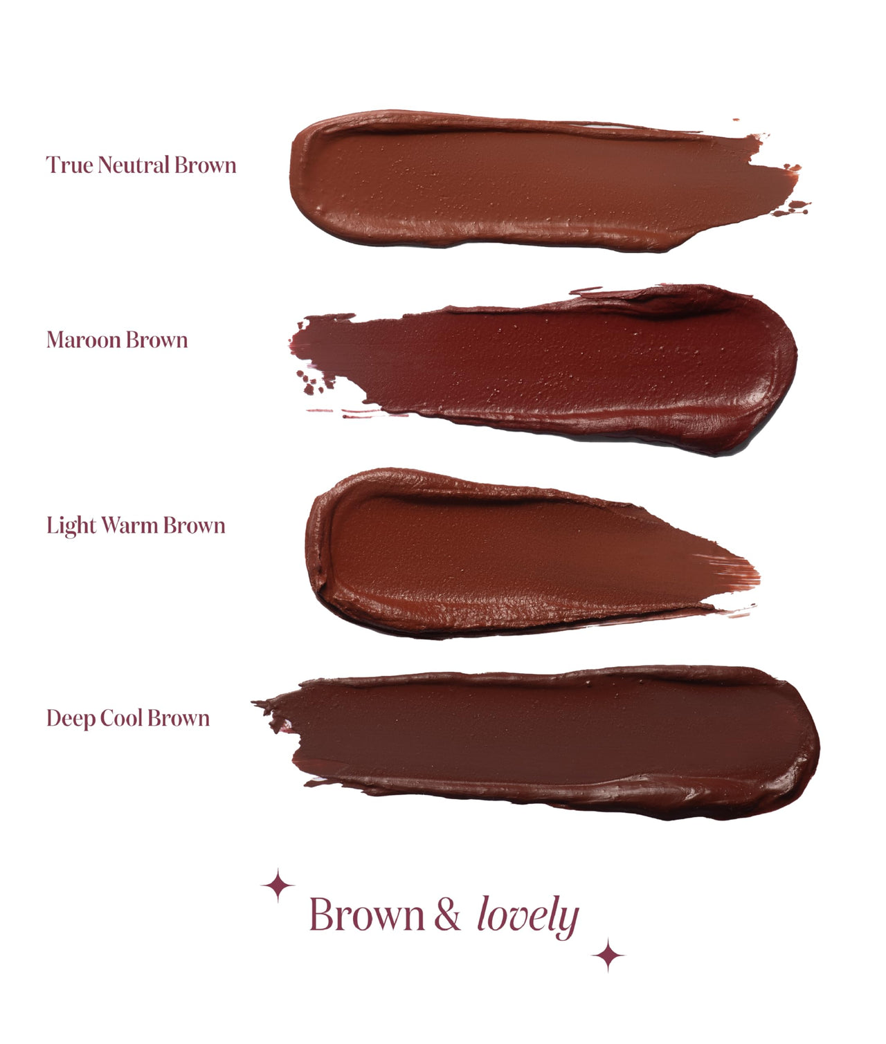 Gush 4 In 1 Matte Liquid Lipstick, Waterproof & Smudgeproof, Non Sticky & Non Drying, Highly Pigmented, Long Lasting Hydrating Formula With Shea Butter & Jojoba Oil To Prevent Dryness (Brown-8.4ml)