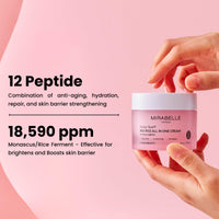 Mirabelle Korea Red Rice All In One Moisturizing Cream | Red Rice Extracts For Skin Brightening | Totarol Controls Acne | Lightweight, Non-Greasy| Korean Skin Care Products| For All Skin Types 50g