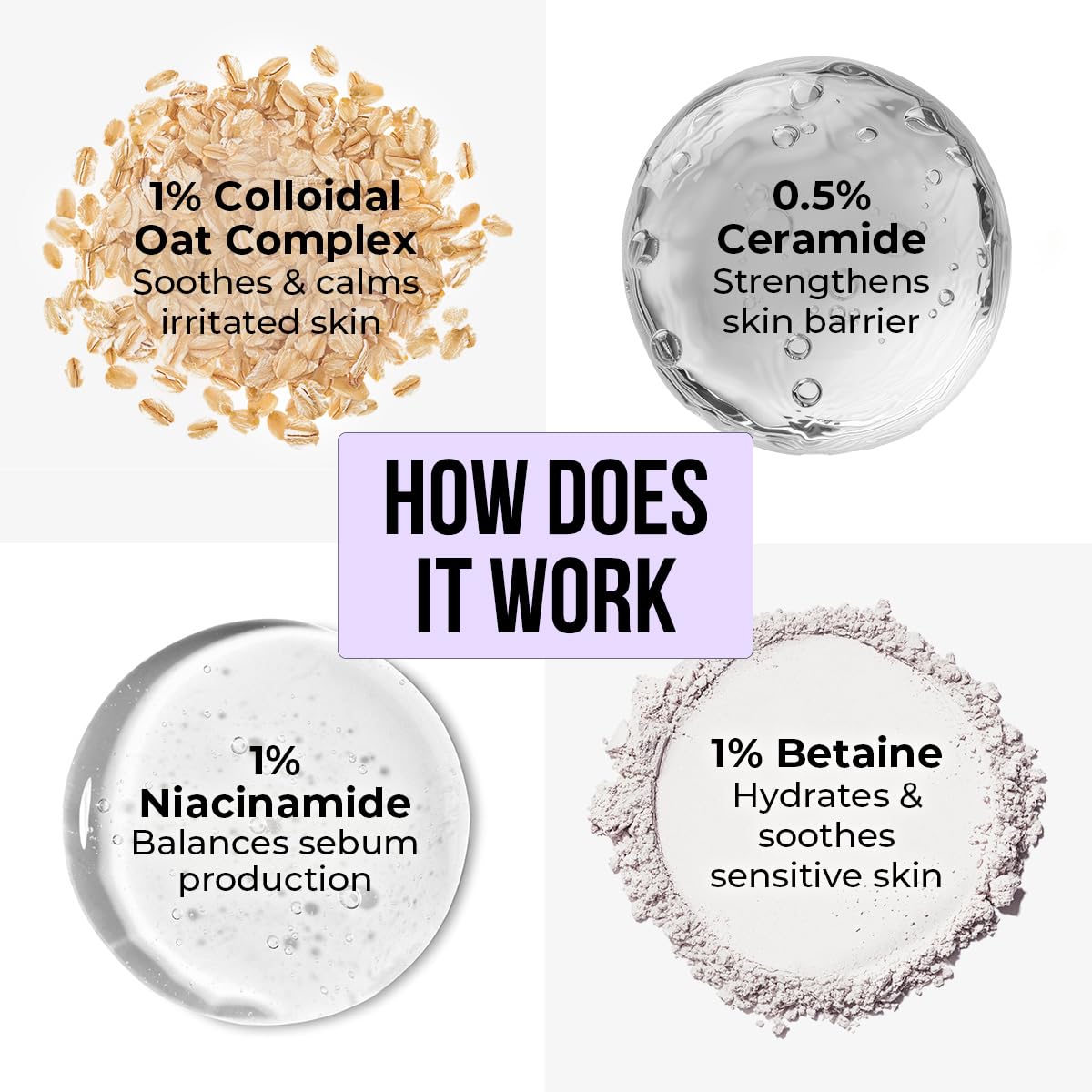 Dr. Sheth's Oats & Ceramide Sensitive Skin Gentle Cleanser | For Delicate Irritated Skin | pH Balanced, Daily Use Non-Drying Cleanser To Hydrate, Soothe & Restores Skin Barrier | Cleans Dirt, Oil & Make-Up | Free of Sulphates, Paraben, Dye & Fragrance | F