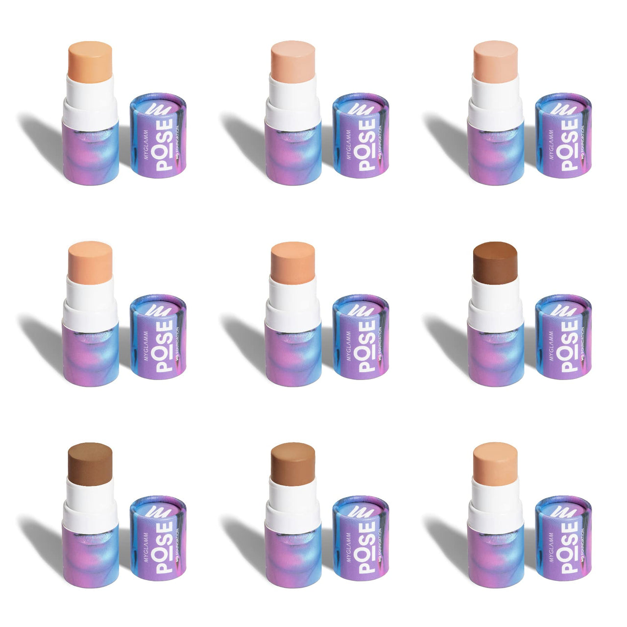 MyGlamm Pose HD Matte Full Coverage Foundation Cream Stick For Normal Skin(Shell Bridge, Beige, 5.5 G) Matte Finish, Pack Of 1