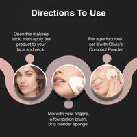 Olivia Instant Makeup Stick Shimmering Concealer lining Yellow, 15g Shade No.07Y (SPF 12)