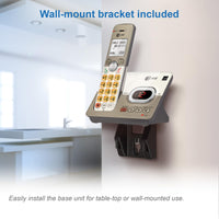 AT&T EL52113 Cordless Phone with Answering System & Extra-large Backlit Keys Light champagne 1 Handset