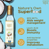 Coco Soul Cold Pressed Unrefined Virgin Coconut Oil | 60% MCT | Multipurpose Usage | Daily Cooking| Keto Friendly | Naturally Cholesterol Free | A1 grade real coconut | From Makers of Parachute 250 ml