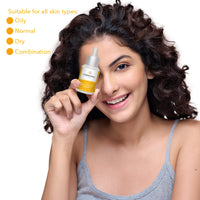 BE SOULFULL 15% Vitamin C Serum with 0.5% Ferulic Acid & 0.5% Vitamin E for Glowing Skin-Skin Brightening Serum-Antioxidant Serum-Reduce Wrinkles & Dark Spots, 15ml / 0.05 Fl Oz
