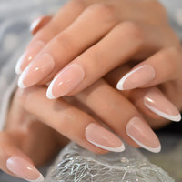 Gush Beauty Press On Nails | Reusable Nail Extensions | Artificial Fake Nails Set | For women (Champagne - Medium Round)