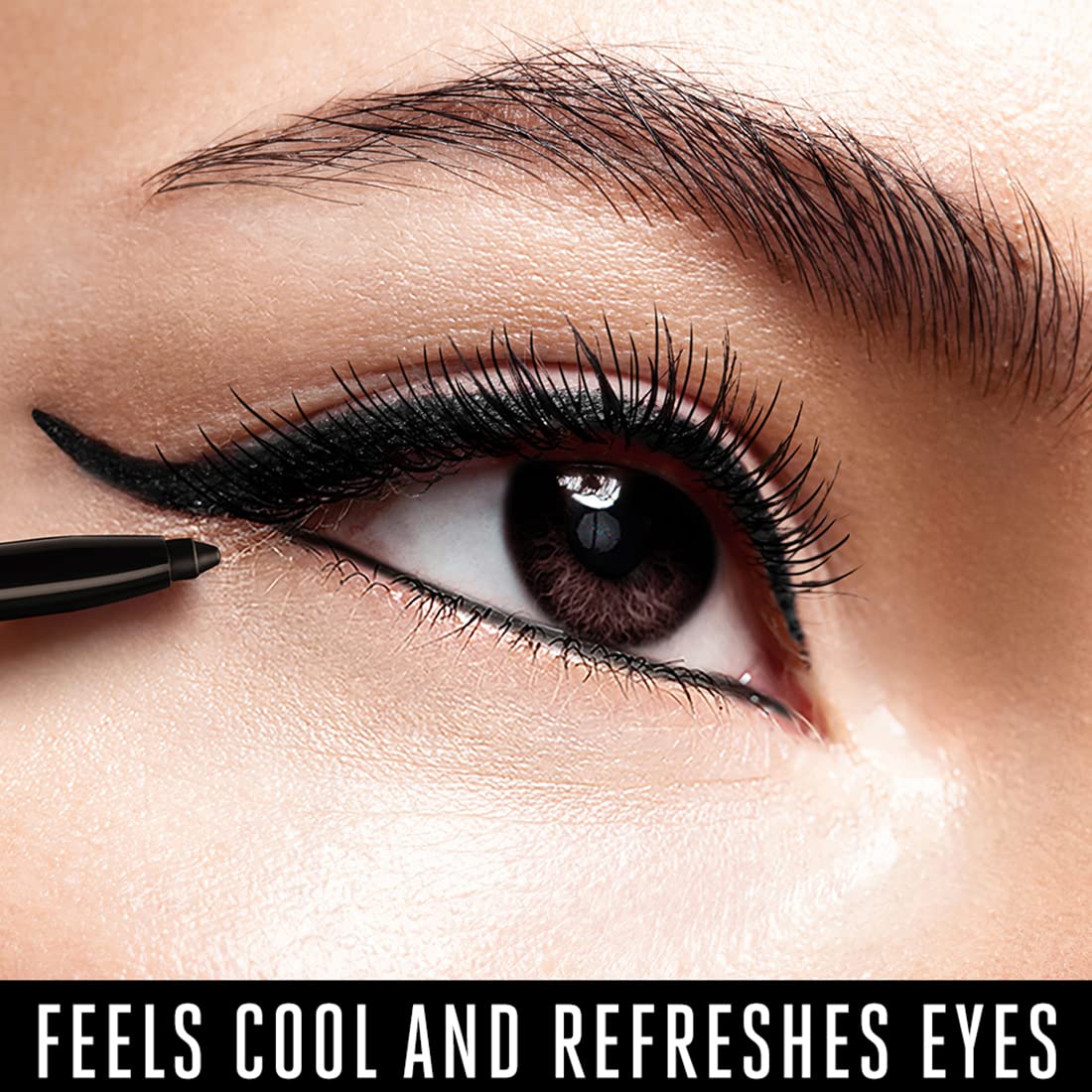 LAKMÉ Eyeconic Insta Cool Kajal, Black, Cooling Kohl Liner With Cucumber, Twist Up Pencil - Waterproof, Smudge Proof & Long Lasting Eye Makeup, Glossy, 0.35 G (Pack Of 2)