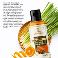Khadi Organique Orange & Lemongrass Body Wash 210 ML
