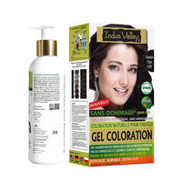 INDUS VALLEY Natural Damage Free Gel Colour Light Brown With Colour Protection Shampoo (200 ml)