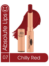 Beauty Berry Non Transfer Waterproof Lipstick, Long Lasting Smudge Proof Highly Pigmented Shades, (Pack of 1) (Chilly Red -07)