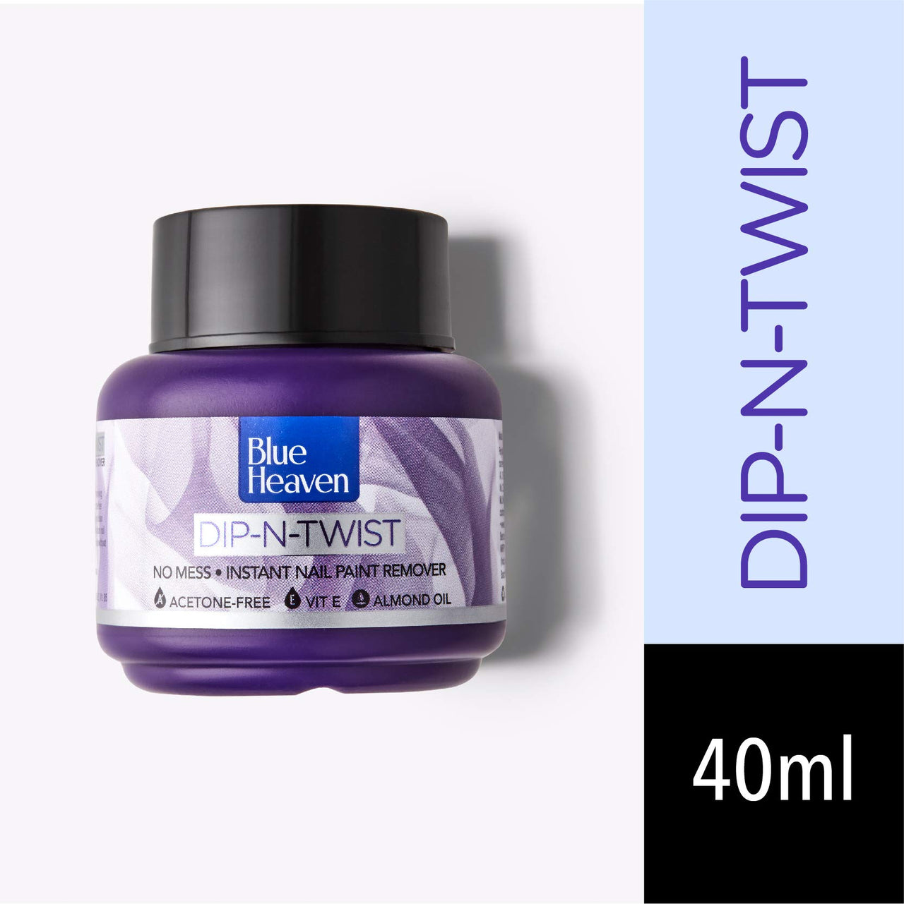 Blue Heaven Gentle Nail Paint Remover, 125 ml & Blue Heaven Dip & Twist Nail Paint Remover, 40 ml