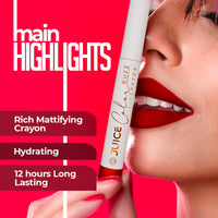 Juice Color Buzz Lip Crayon With Bio Retinol, SPF15 & Natural Moisturizing Factors (Mauve - M13)