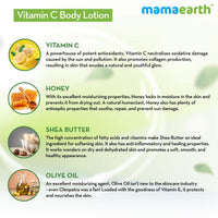 Mamaearth Vitamin C Body Lotion For Women And Men, Body Lotion For Dry Skin - Pack of 2 (400 ml * 2)